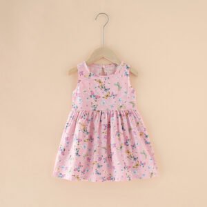 Spring And Summer New Girls' Dresses Pure Cotton