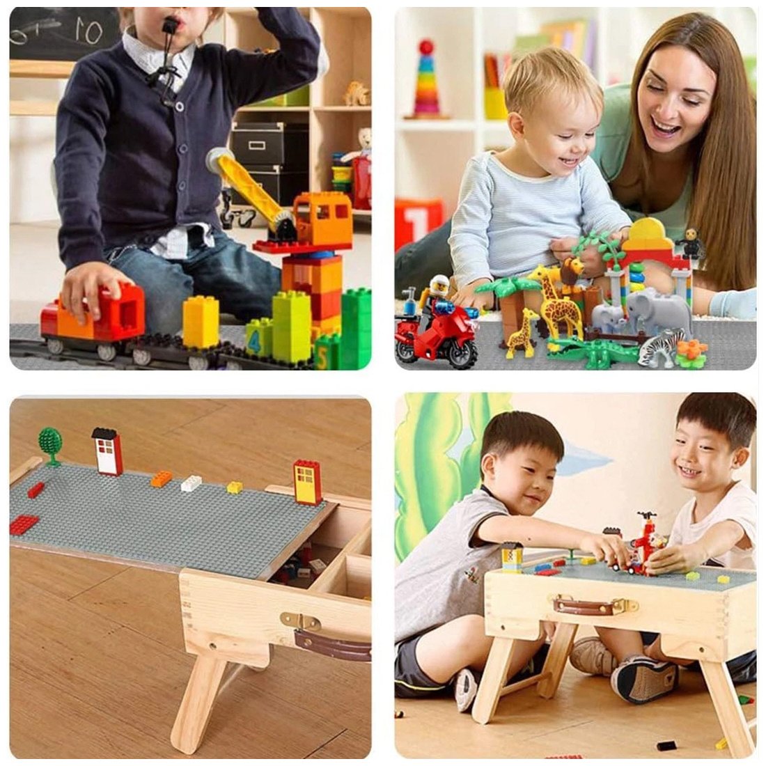 9pcs Baseboard, Educational Accessories, Toy Baseboard, Wall Base