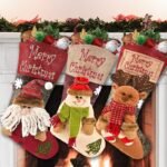 Large Christmas Stocking Set Of 3, Extra Big Festive Xmas Stockings For Family Gifts