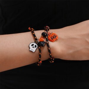 Halloween Bracelet Halloween Pumpkin Ghost Love Magnetic Couple Rope Bracelet